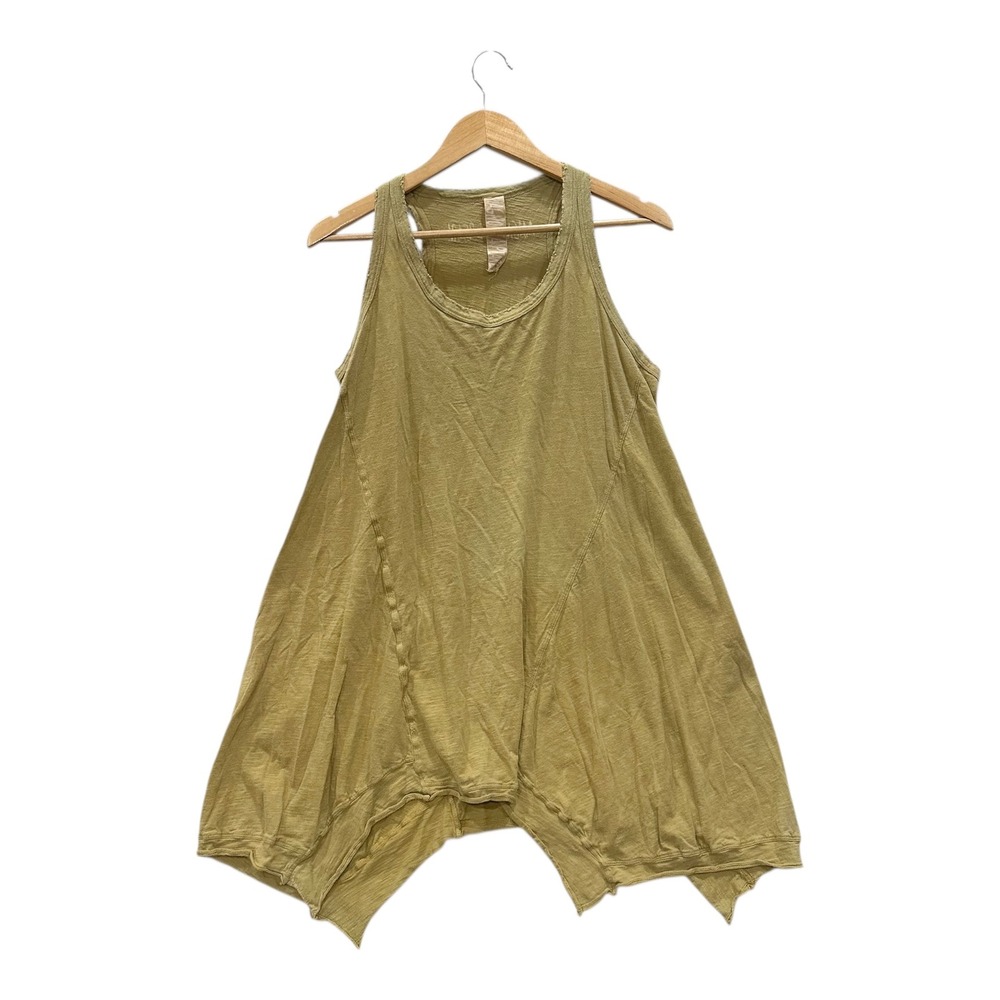 Magnolia Pearl Cotton Paz Tank Tunic Dress Distressed Mustard OS - Picture 2 of 8